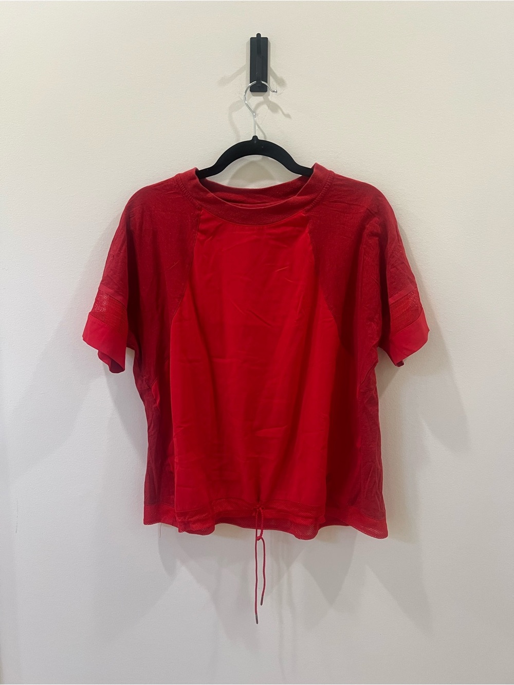 Nike Red Short Sleeve Drawcord Tee